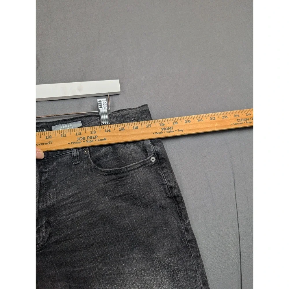 Aeropostale Jeans‎ Mens 34 X 32 Black Skinny Leg American Denim